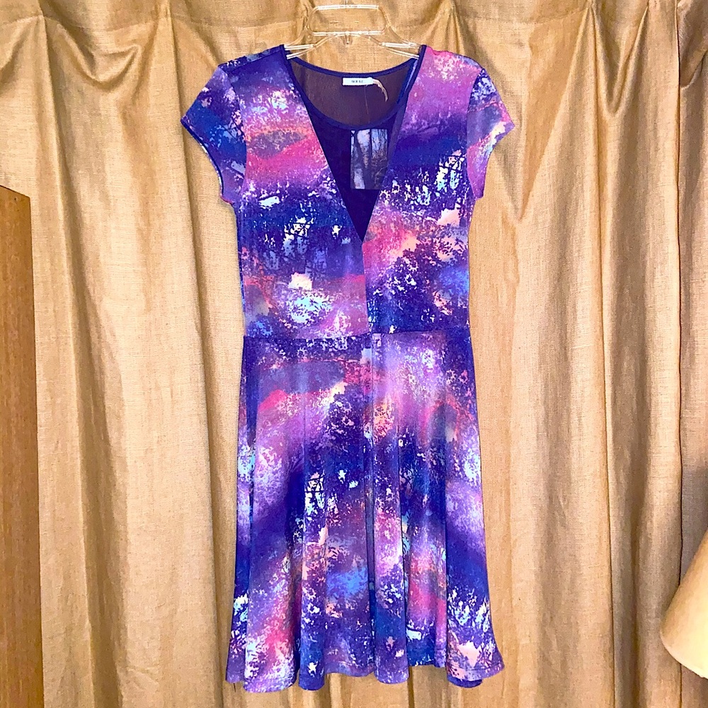 Brand New Kimchi Blue UO Galaxy Print Dress Medium